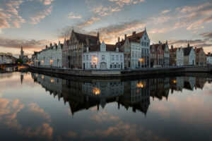 Cityscape - Bruges by Night - Spiegelrei - Fotografie Krist