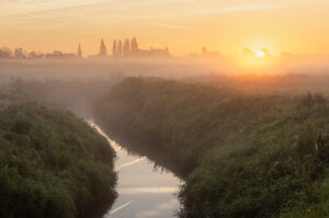 Bergelen zonsopkomst