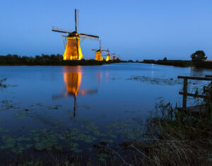 Kinderdijk Zonsondergang