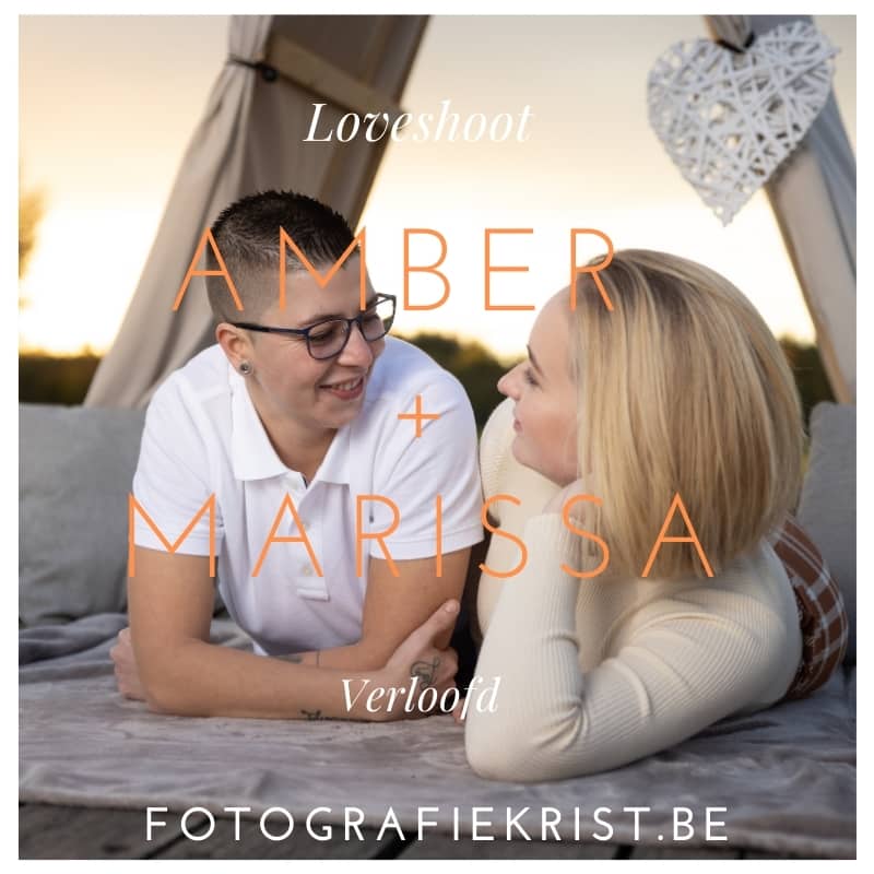 Blog Amber + Marissa Verloofd Loveshoot Domein Bergelen te Gullegem